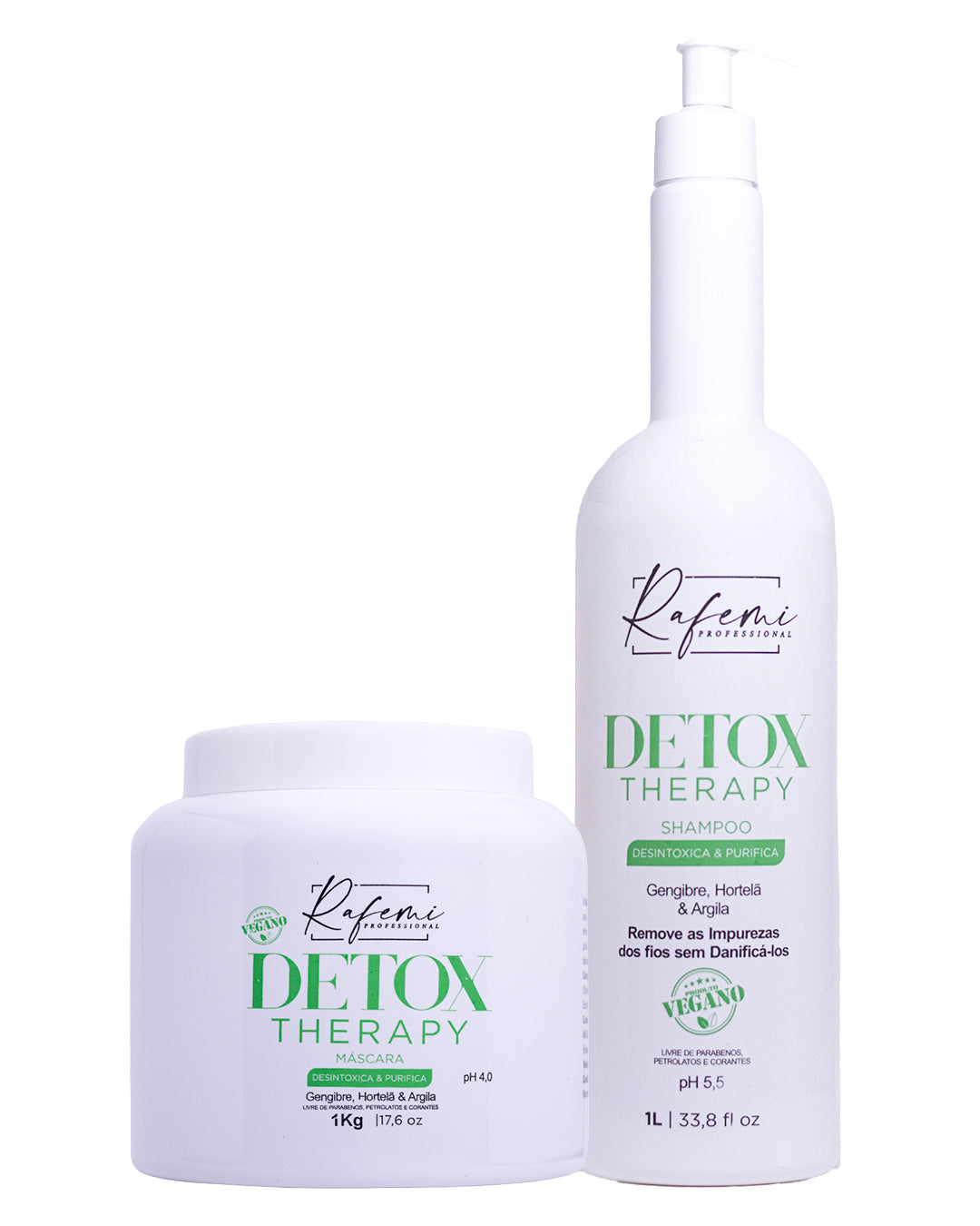 Kit Shampoo e Máscara DETOX | Profissional | Shampoo 1L e Máscara 1Kg